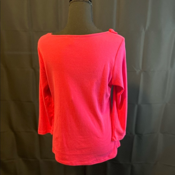 Pink Top with Fluffy Collar by Hampshire Studio - Picture 3 of 4